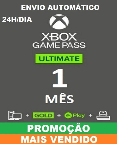 Xbox Game Pass Ultimate -1 Mês- Código 25 Dígitos-renovação
